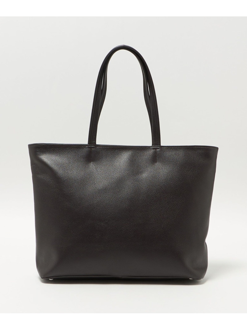 【美品】ユナイテッドアローズ トートバック シュリンクレザー 大容量 ネイビー 極美品未使用級ユナイテッドアローズトートバッグ シュリンクレザー