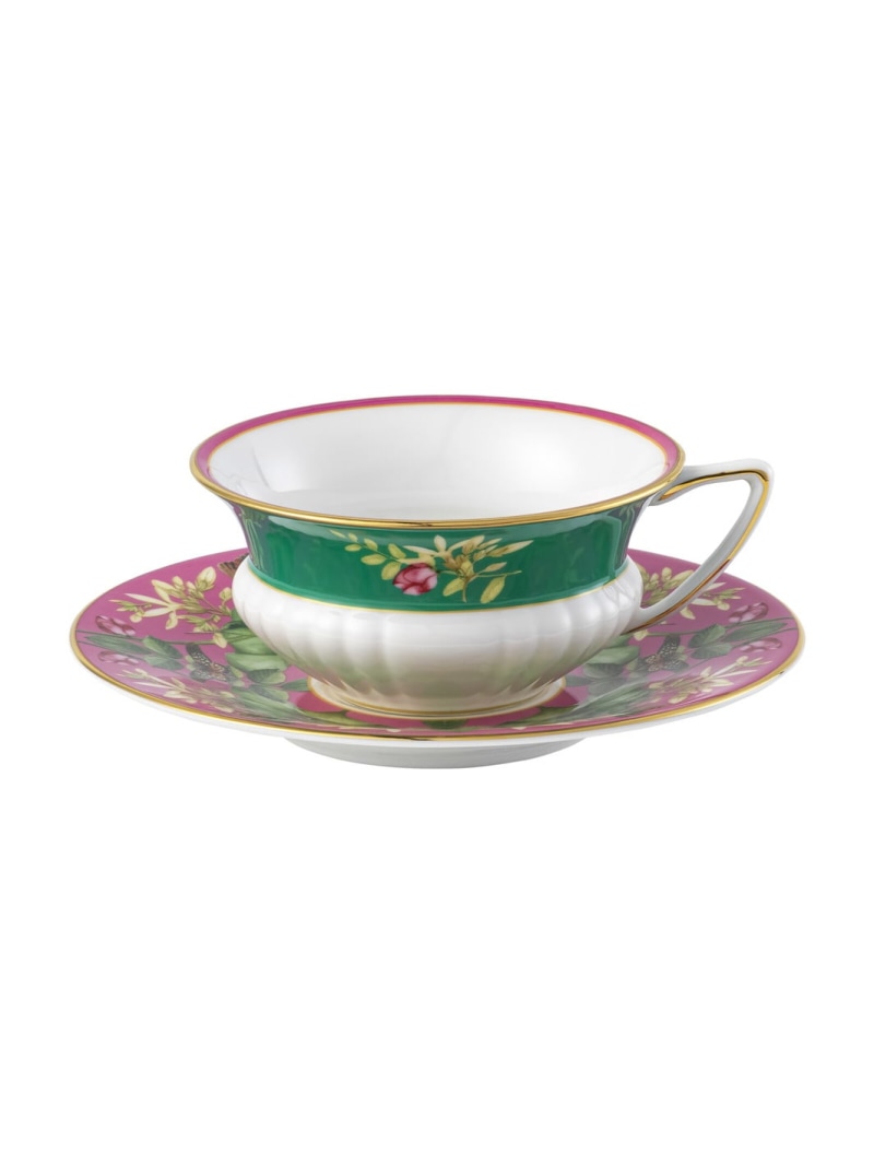 WEDGWOOD [堅苦しさ] ウェッジウッド ワンダーラスト ピンクロータス 優勝杯\u0026平円盤 ウェッジウッド 食器・膳立て手道具・勝手もと装置 グラス・マグカップ・タンブラー サクラ色【貨物輸送無料】
