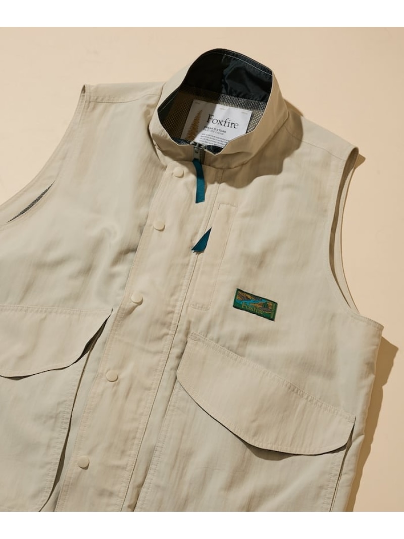 Foxfire 新色追加 別注 Destination Vest フリークスストア トップス ベスト・ジレ ブラック ホワイト オレンジ ベージュ【送料無料】