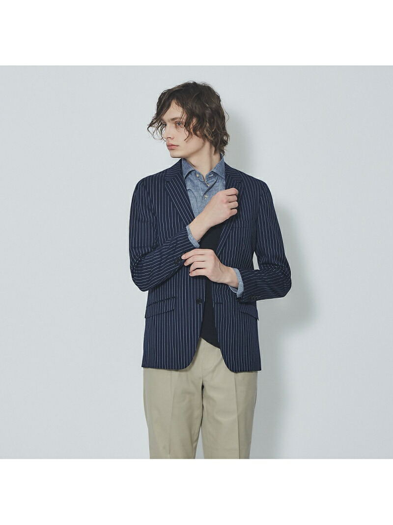 １着でも送料無料 Sale Abahouse Lastword Recency Of Mine ナチュラルストレッチ ストライプ ジャケット アバハウス コート ジャケット テーラードジャケット ネイビー Rba E Rakuten Fashion Men 人気大割引 Porsche Com Mk