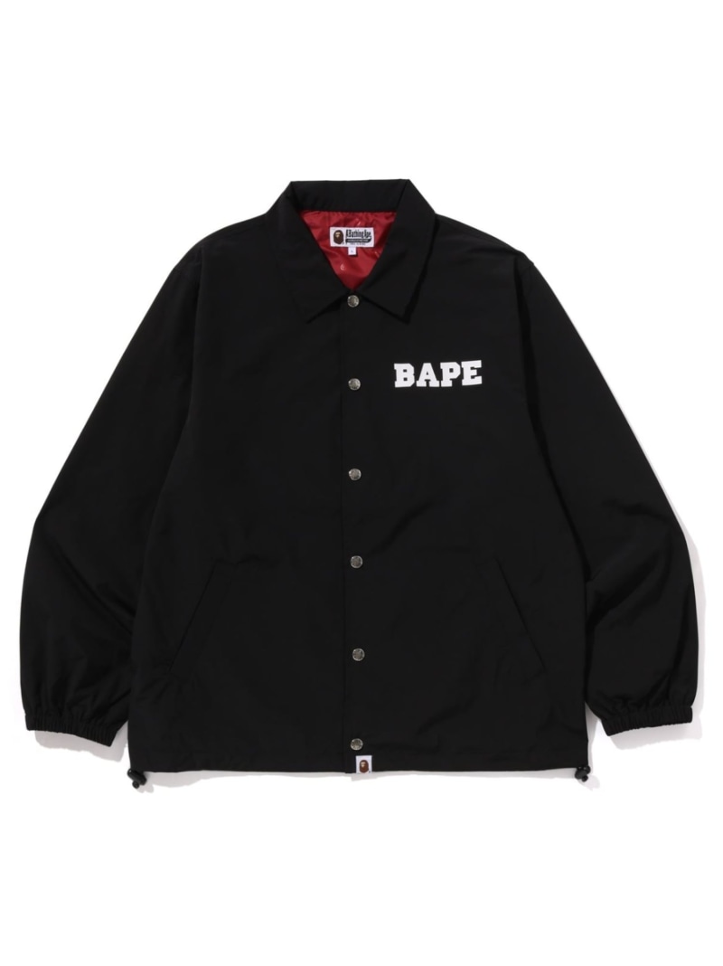 【激レア】A BATHING APE コーチジャケット　ベイプ　ナイロン　黒 楽天市場】A BATHING APE BAPE LOGO COACH JACKET -ONLINE