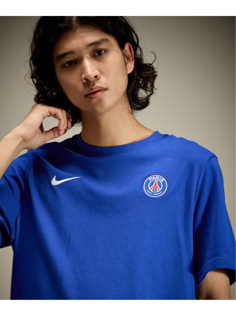 Paris Saint-Germain 【NIKE / ナイキ】PSG M NK DF PRIMARY STMT SS エディフィス トップス カットソー・プルオーバー 米国海軍【貨物輸送無料】
