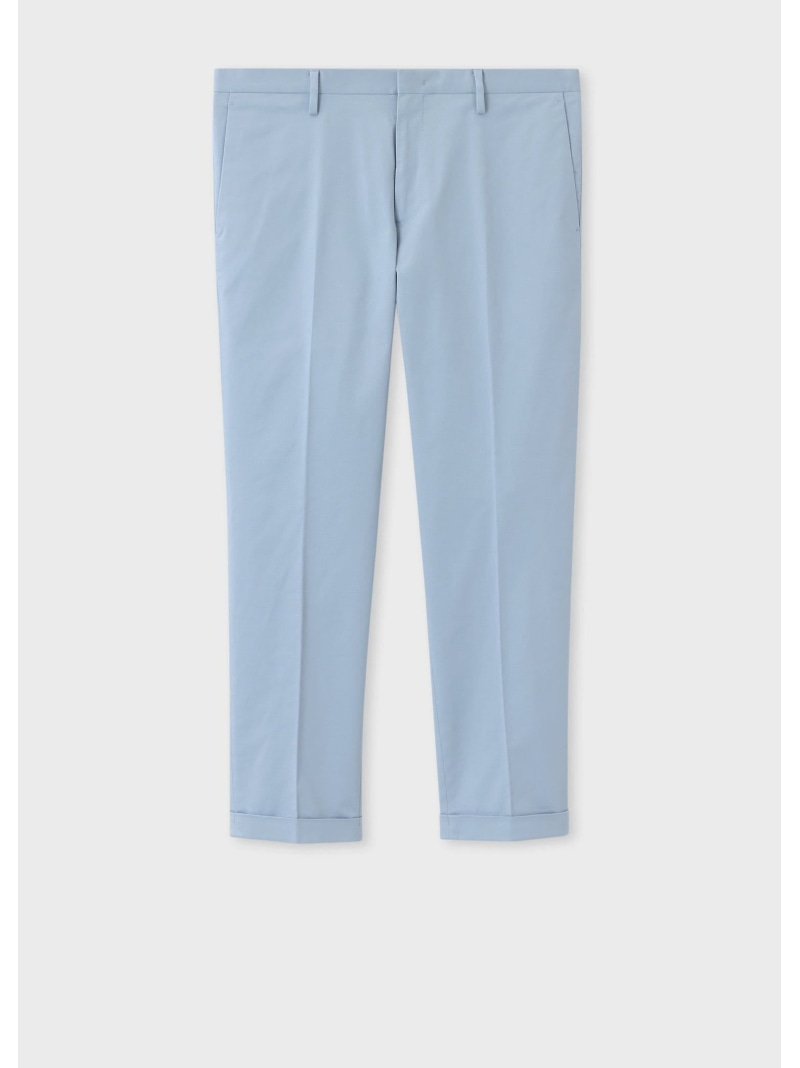 Paul Smith コットンストレッチ アンクルカット トラウザーズ ポール・スミス パンツ スラックス・ドレスパンツ ブラック ブルー ネイビー ベージュ【送料無料】