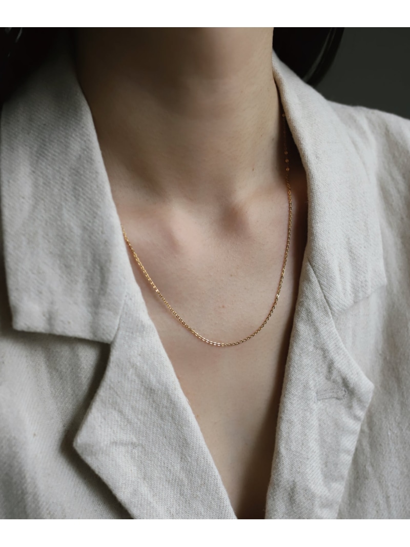 TEN. フラットケーブルチェーンネックレス GD 50cm ギフト プレゼント テン アクセサリー・腕時計 ネックレス ゴールド【送料無料】