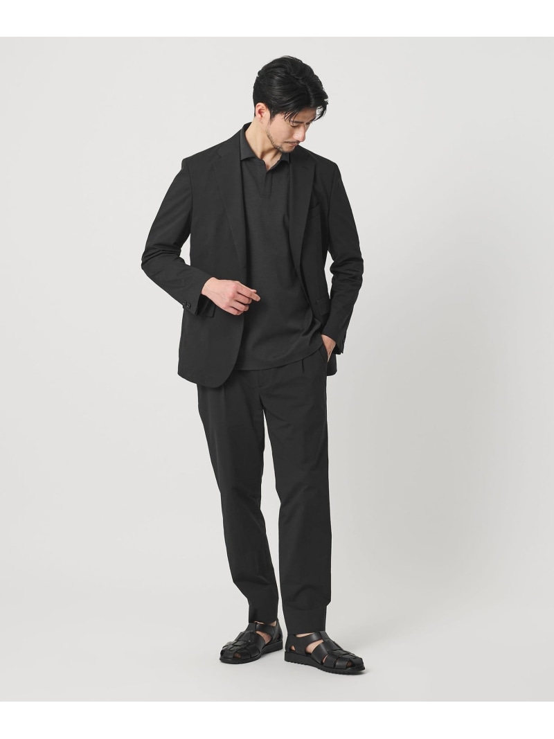 【SALE/30%OFF】BEAUTY&YOUTH UNITED ARROWS 【WEB限定 WARDROBE SMART】カルゼジャージ コンフォート セットアップ/ジャケット&イージーパンツ ビューティー&ユース ユナイテッドアローズ スーツ・フォーマル セットアップスーツ ネイビー ブラック【RBA_E】【送料無料】| Fashion Men