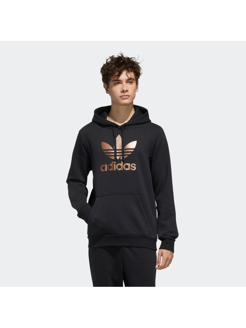 gold foil adidas hoodie