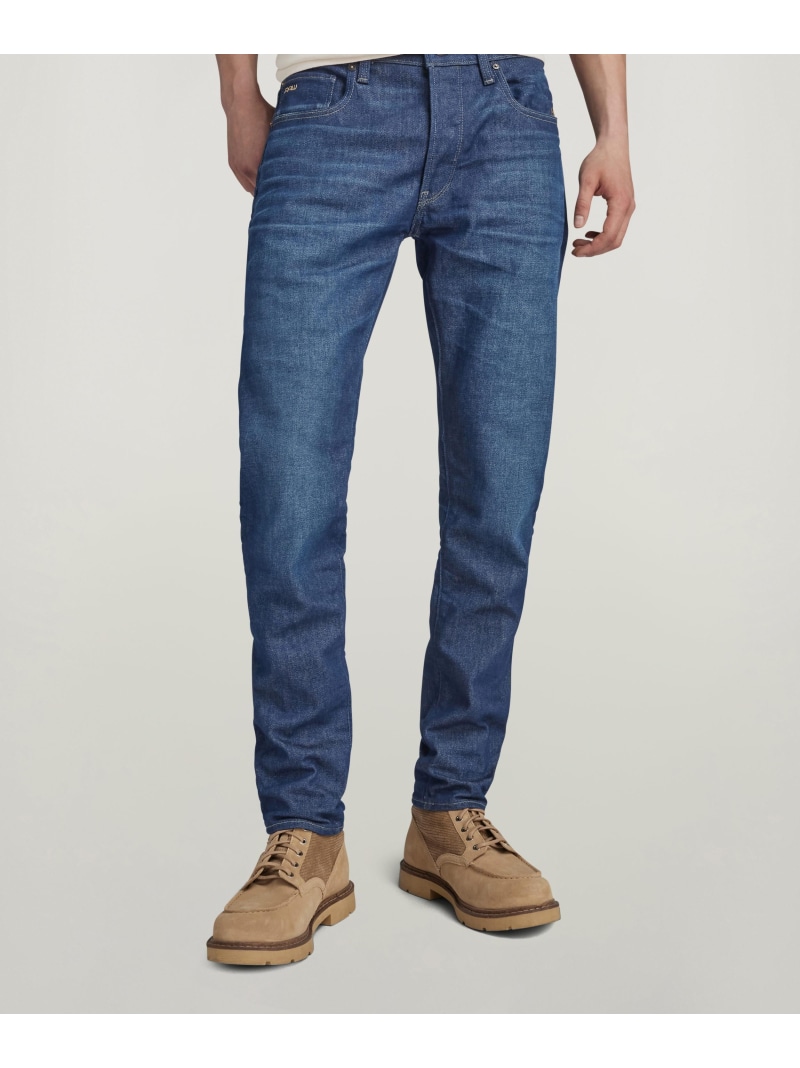 【SALE／40%OFF】G-Star RAW 【堅苦しさ販売店】3301 SLIM JEANS/ベーシックデザインスリムテーパードジーンズ ジースターロゥ ズボン下 デニム・ジーンズズボン下 青色【RBA_E】【貨物輸送無料】