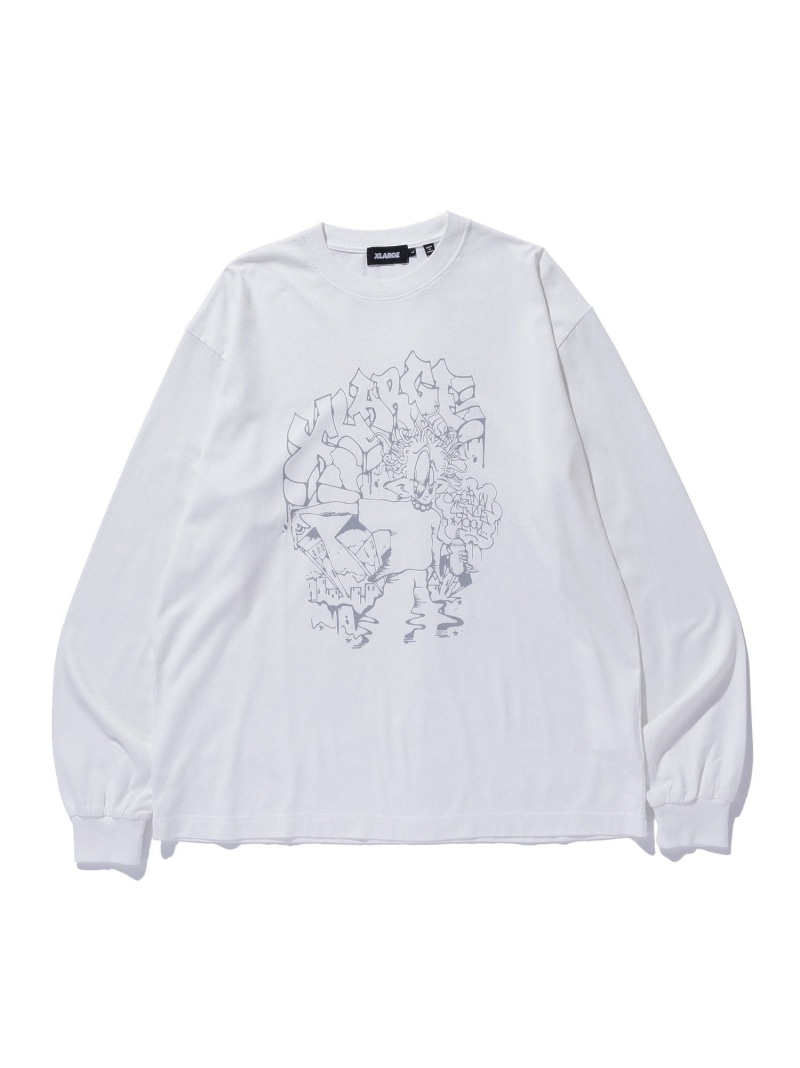 XLARGE WRITER L/S TEE エクストララージ トップス カットソー・Tシャツ ブラック ネイビー ホワイト【送料無料】