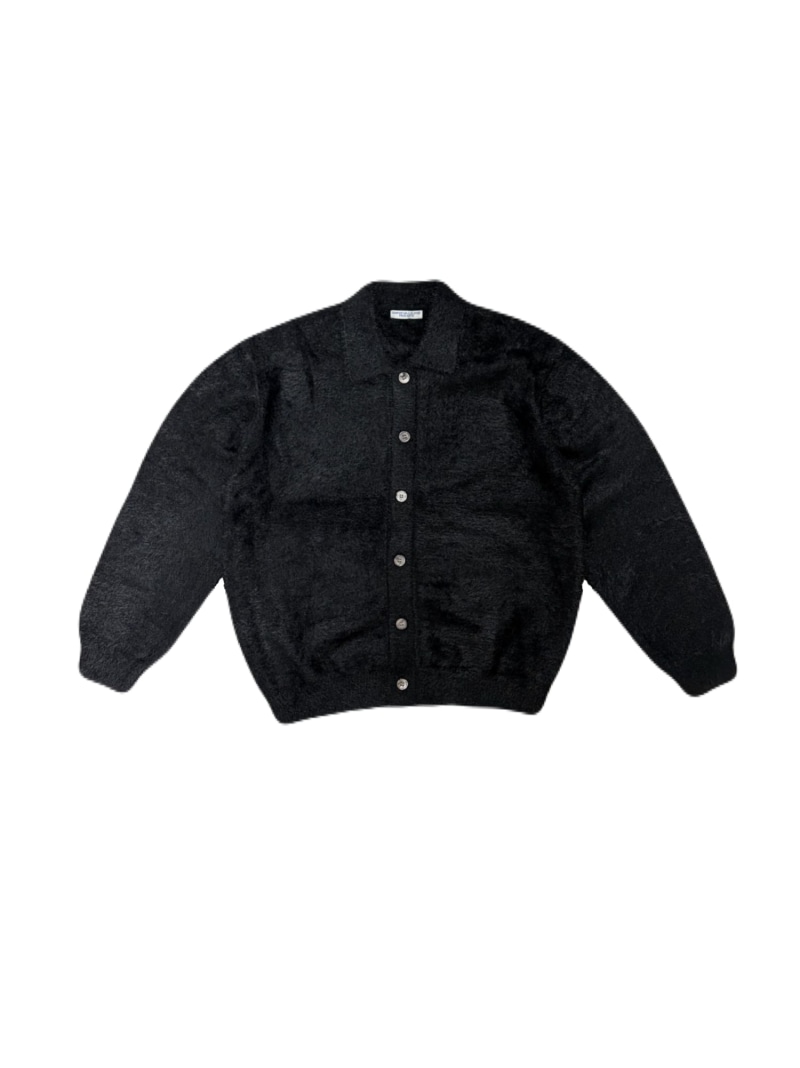 Chikashitsu + 【Chikashitsu +】hairy button cardigan / ジレー 編み物 ユニ一発やる ネバーマインドザエックスユー／チカシツプラス トップス ジレー 黒いこと 白いこと 米国海軍 カーキ緑であること【貨物輸送無料】