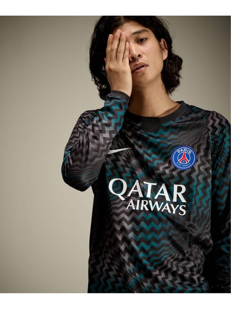 Paris Saint-Germain 【NIKE / ナイキ】PSG M NK DF JSY LS STAD キーパー エディフィス トップス カットソー・プルオーバー 黒いこと【貨物輸送無料】