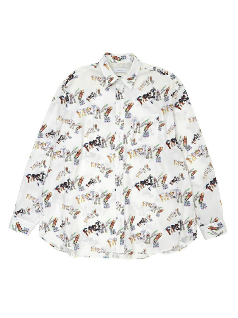ファセッタズム　23ss BIG SHIRTS ストライプ 白 4 楽天市場】FACETASM ファセッタズム シャツ サイズ:4 ドッキング