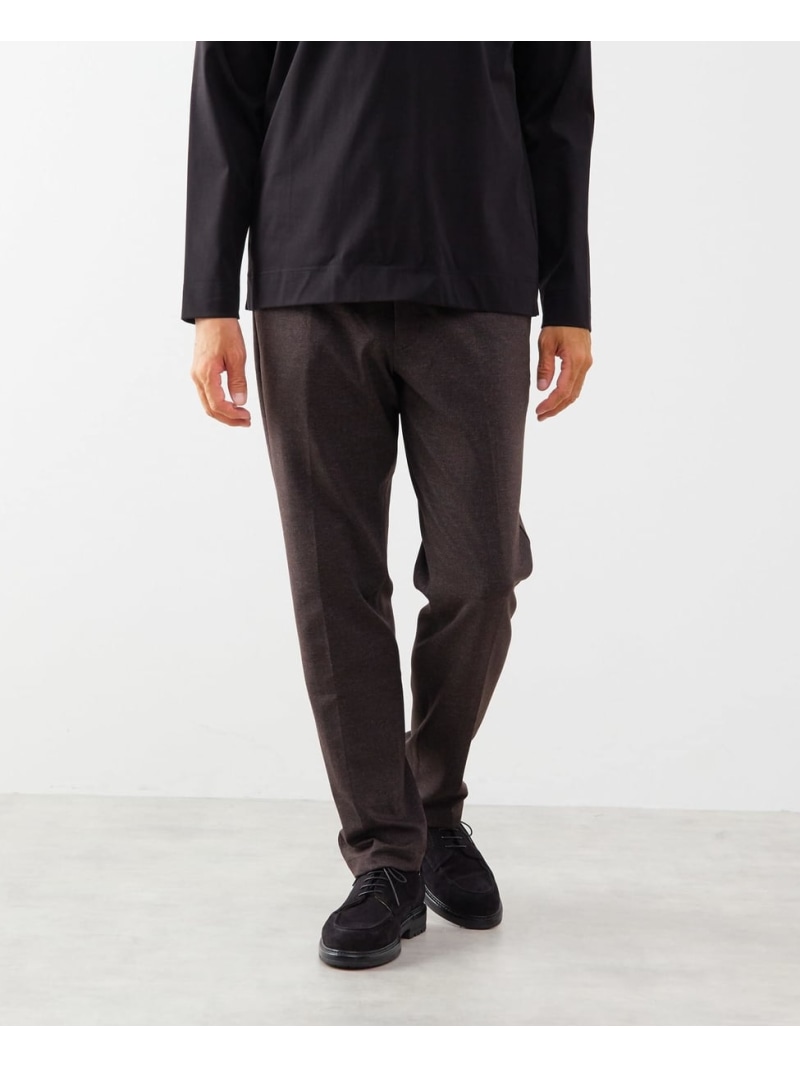 MEN'S MELROSE プリントテックジャージテーパードコンフォートパンツ(セットアップ可) メンズメルローズ パンツ スラックス・ドレスパンツ ベージュ ブラウン グレー ネイビー【送料無料】| Fashion Men
