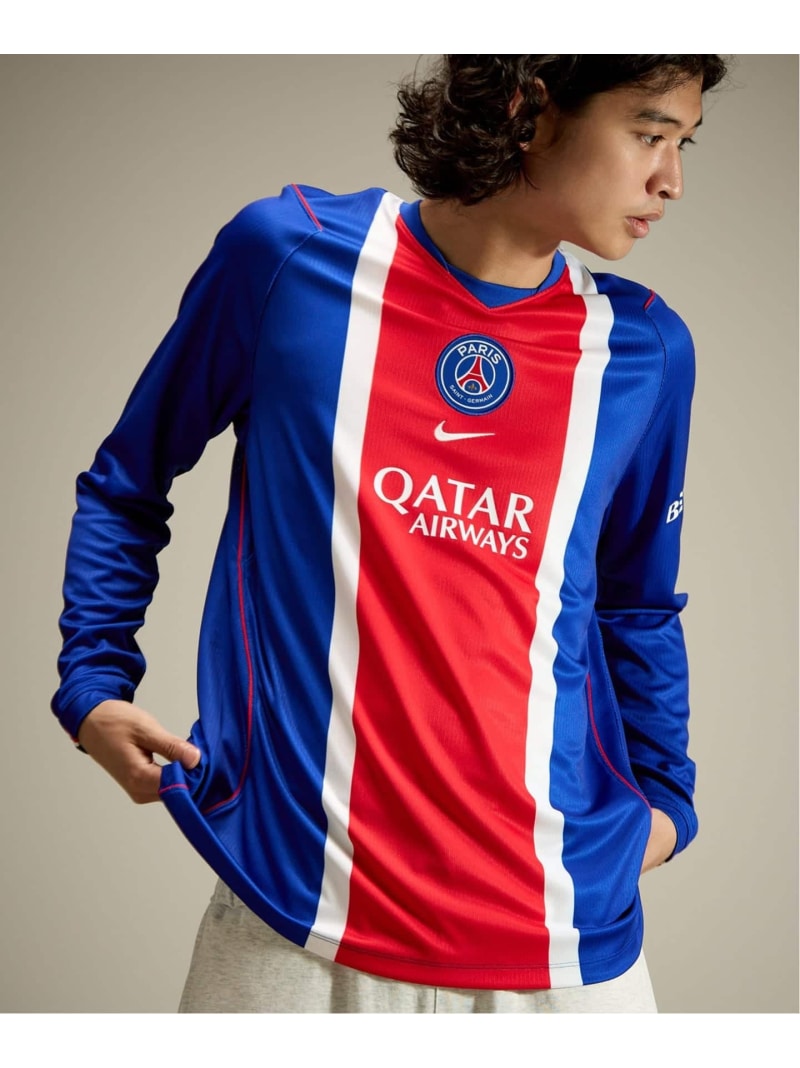 Paris Saint-Germain 【NIKE / ナイキ】PSG M NK DF JSY LS STAD HM エディフィス トップス カットソー・プルオーバー 米国海軍【貨物輸送無料】