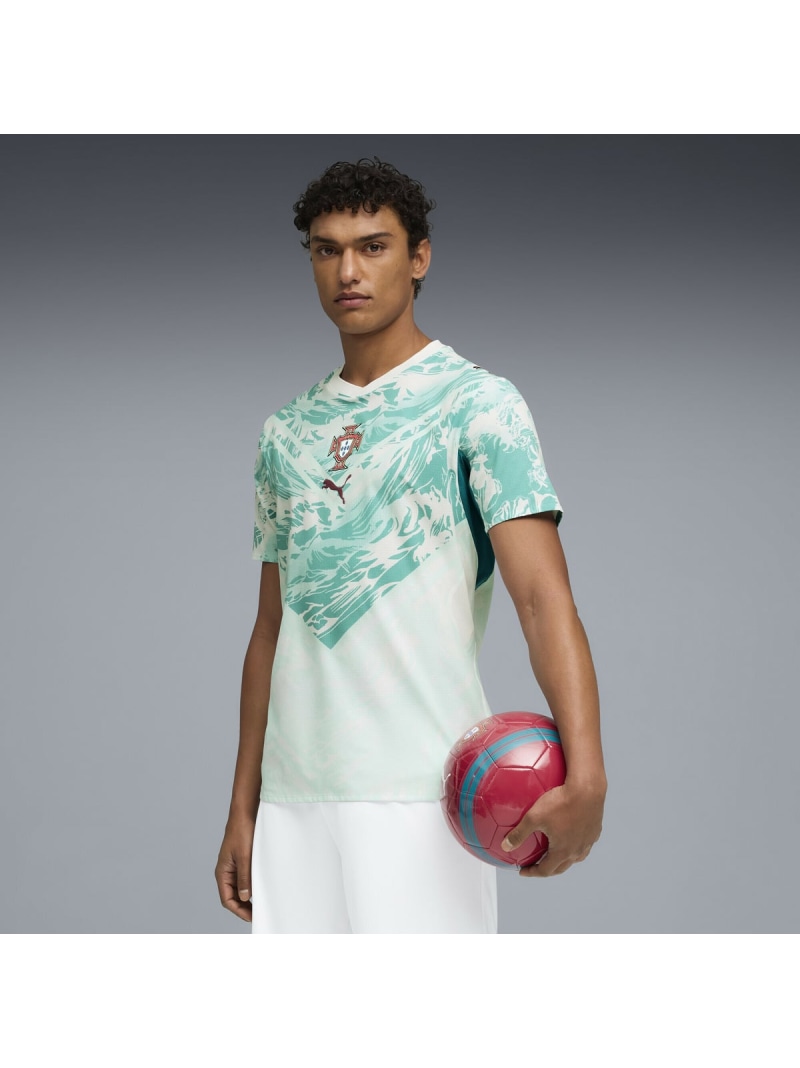 PUMA メンズ 蹴球 ポルトガル共和国代議員団 アウェイ オーセンティック 半袖 制服 FPF Away Jersey Authentic ピューマ 運動競技・アウトドア備品 余分の物の運動競技・アウトドア備品 白いこと【貨物輸送無料】
