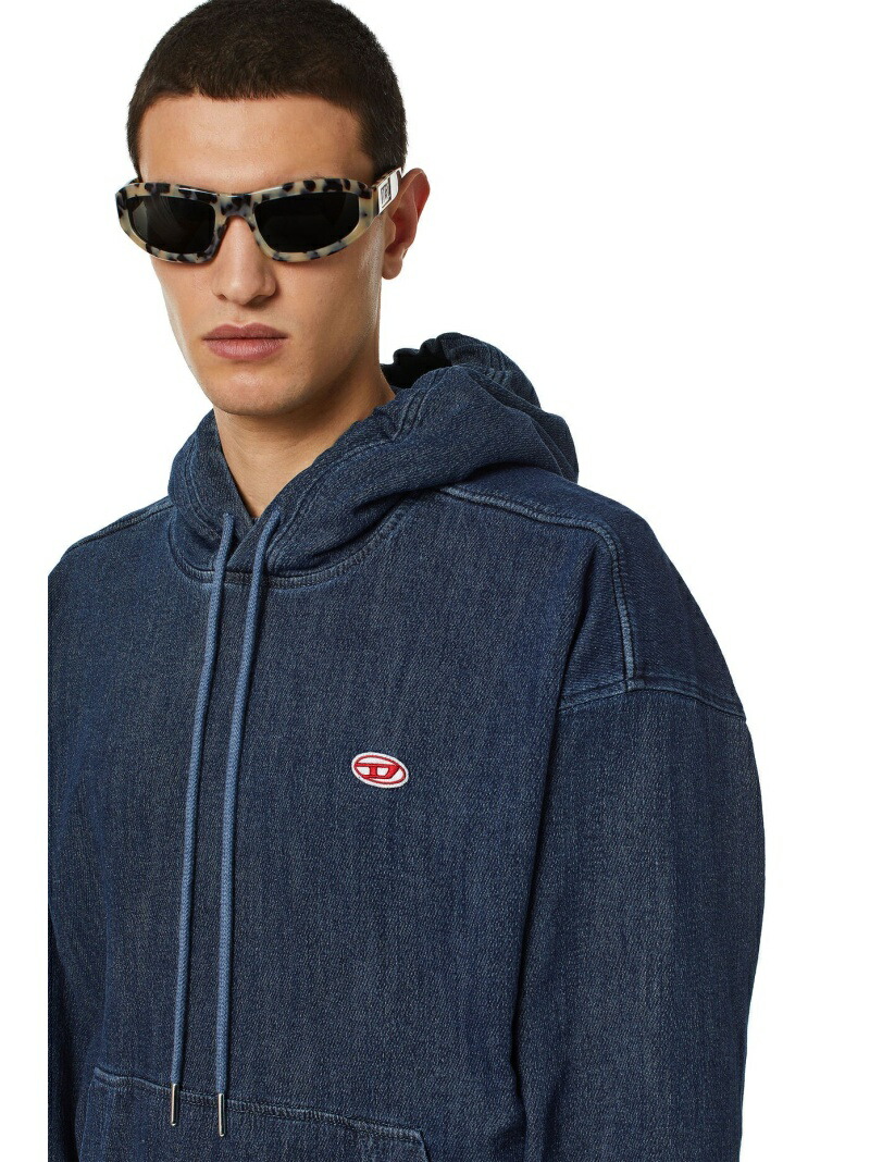 Diesel Ss22 メンズ デニム パーカー サステナブル Diesel Ss22 メンズ デニム パーカー サステナブル