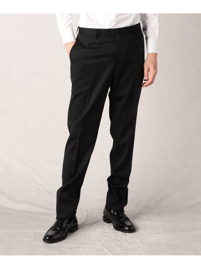 【SALE／50%OFF】COMME CA MEN 【COMME CA MEN】【セットアップ相応う】\"REDA ACTIVE\""ウールギャバ スラックス コムサメン ズボン下 余分の物のズボン下 黒いこと【RBA_E】【貨物輸送無料】"