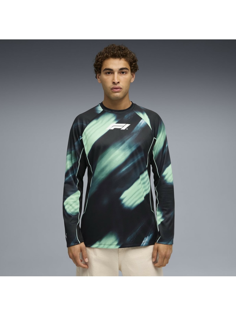 【SALE／31%OFF】PUMA メンズ モータースポーツ F1 ライフスタイル レーシング 長袖 ジャージー シャツ F1 LR LS Jersey プーマ スポーツ・アウトドア用品 その他のスポーツ・アウトドア用品 グリーン【RBA_E】【送料無料】
