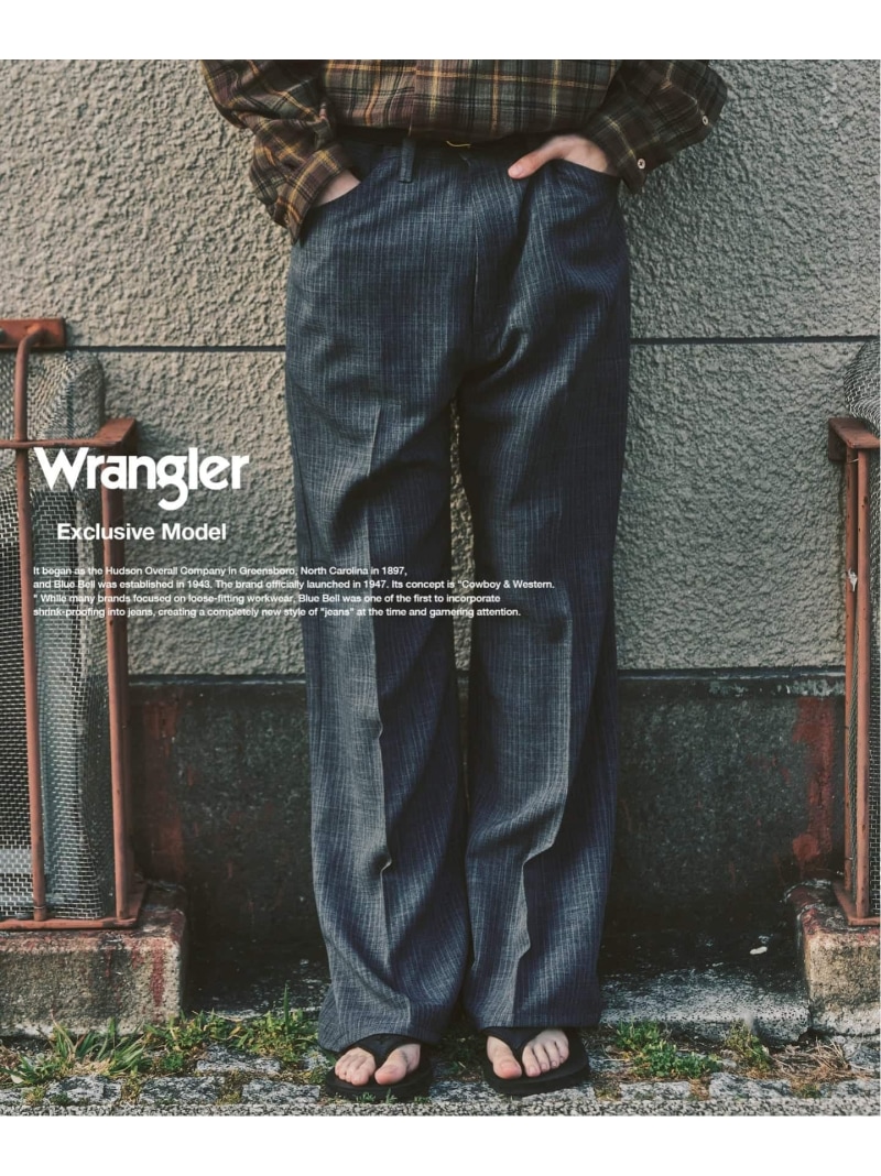 417 EDIFICE 【Wrangler / ラングラー】417別注 Wrancher Midway フォーワンセブン エディフィス パンツ スラックス・ドレスパンツ ブラウン グレー ベージュ【先行予約】*【送料無料】｜ Fashion Men