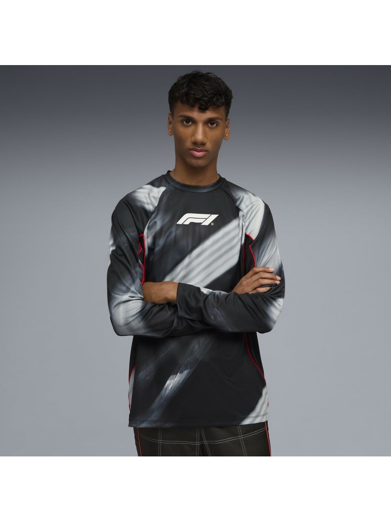 【SALE／31%OFF】PUMA メンズ モータースポーツ F1 ライフスタイル レーシング 長袖 ジャージー シャツ F1 LR LS Jersey プーマ スポーツ・アウトドア用品 その他のスポーツ・アウトドア用品 ブラック【RBA_E】【送料無料】
