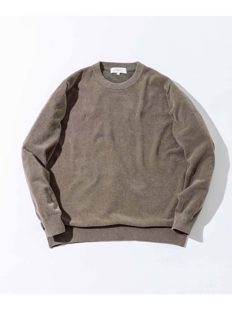 【SALE/40%OFF】URBAN RESEARCH ROSSO 『XLサイズあり』モールクルーネックニット アーバンリサーチロッソ トップス ニット ベージュ ブラック ホワイト【RBA_E】【送料無料】
