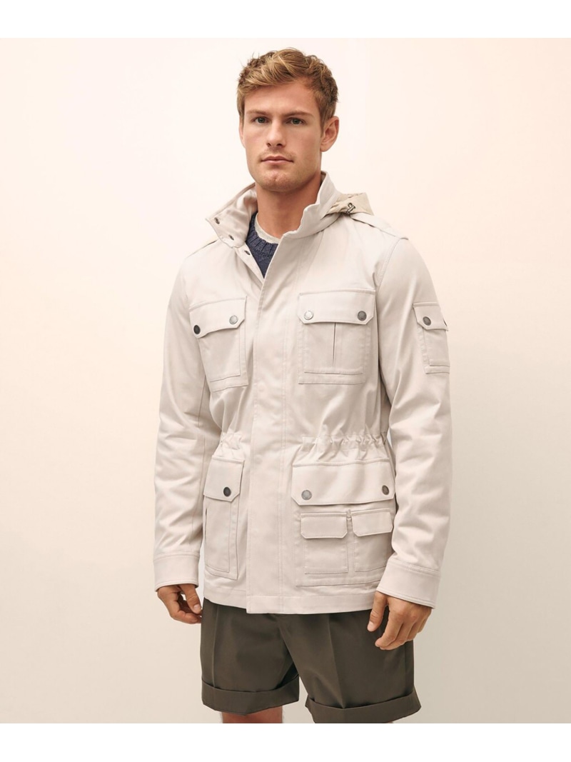 Brooks Brothers ベージュ ジップアップ ジャケット 古着 ブルックスブラザーズ Brooks Brothers COUNTRY CLUB