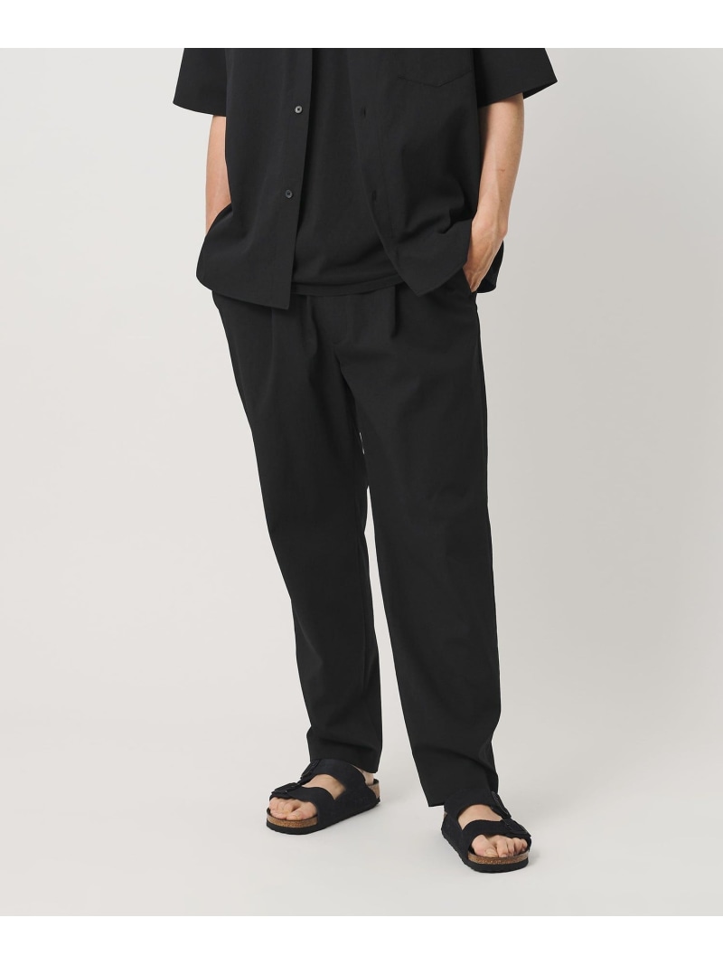 BEAUTY&YOUTH UNITED ARROWS KOMATSU PACK トロピカル 1P テーパード イージー パンツ NO.6 ストレッチ 吸水速乾 UVカット セットアップ対応 ビューティー&ユース ユナイテッドアローズ パンツ その他のパンツ ブラック グレー ベージュ【送料無料】| Fashion Men