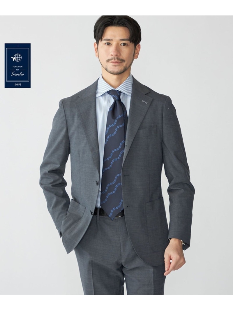 【SALE／50%OFF】SHIPS MEN SHIPS:＜セットアップ相応う＞ウォッシャブル セットアップ ピン上端 上衣 シップス ジャケット・アウター テーラードジャケット・ブレザー【RBA_E】【貨物輸送無料】