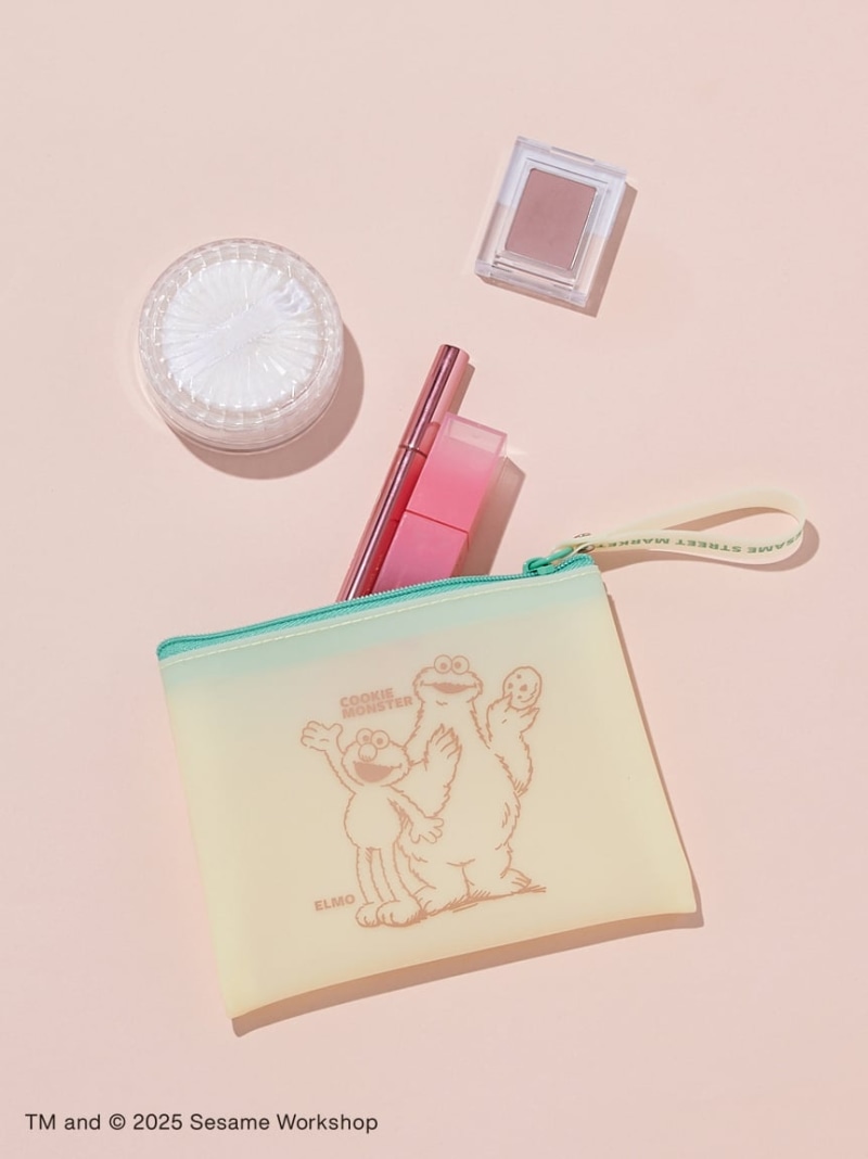 チ*ん様 サリー　ポーチ 楽天市場】セサミストリート newきんちゃくポーチ/ビッグフェイス
