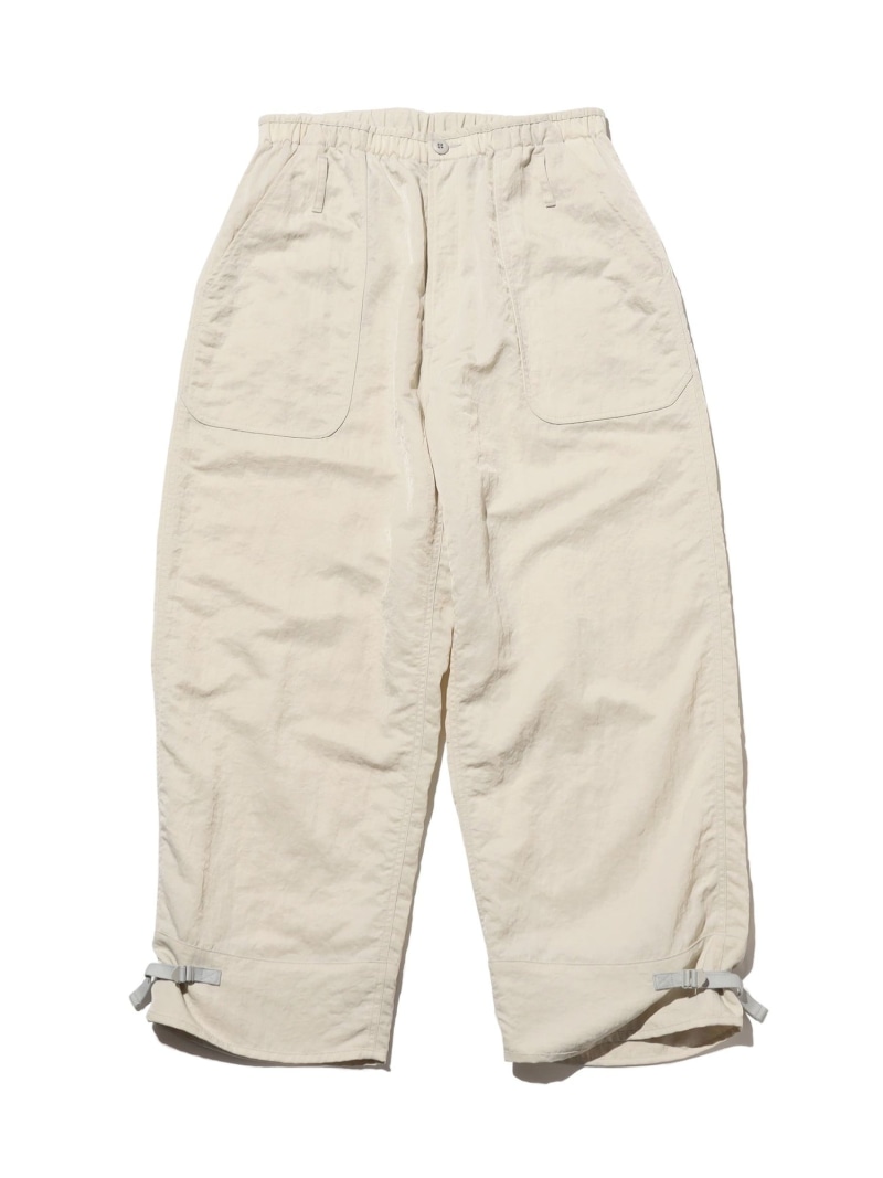 BEAMS PLUS MIL Deck Over Pants Nylon Sateen ビームス メン パンツ その他のパンツ ホワイト オレンジ【送料無料】