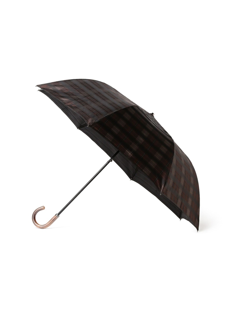 BEAMS JAPAN 槙田商店 / Shade check 折りたたみ傘 ビームス ジャパン ファッション雑貨 傘・長傘 ネイビー ブルー グリーン ブラウン【送料無料】