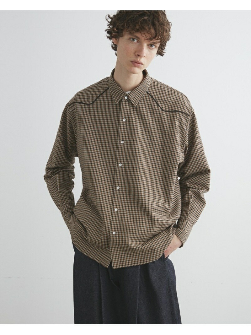 21年春の カジュアルシャツ ブラウン 送料無料 ベージュ シャツ ブラウスその他 シャツ ブラウス ウェザーウェア トラディショナル Shirt Western Weatherwear Traditional Sorif Dk