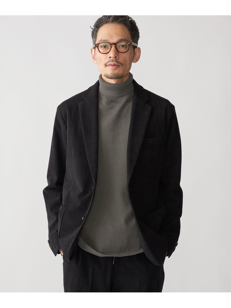 【SALE/55%OFF】SHIPS MEN SHIPS: <セットアップ対応>トリコット コーデュロイ 2B ジャケット シップス ジャケット・アウター テーラードジャケット・ブレザー ブラウン ブラック【RBA_E】【送料無料】| Fashion Men