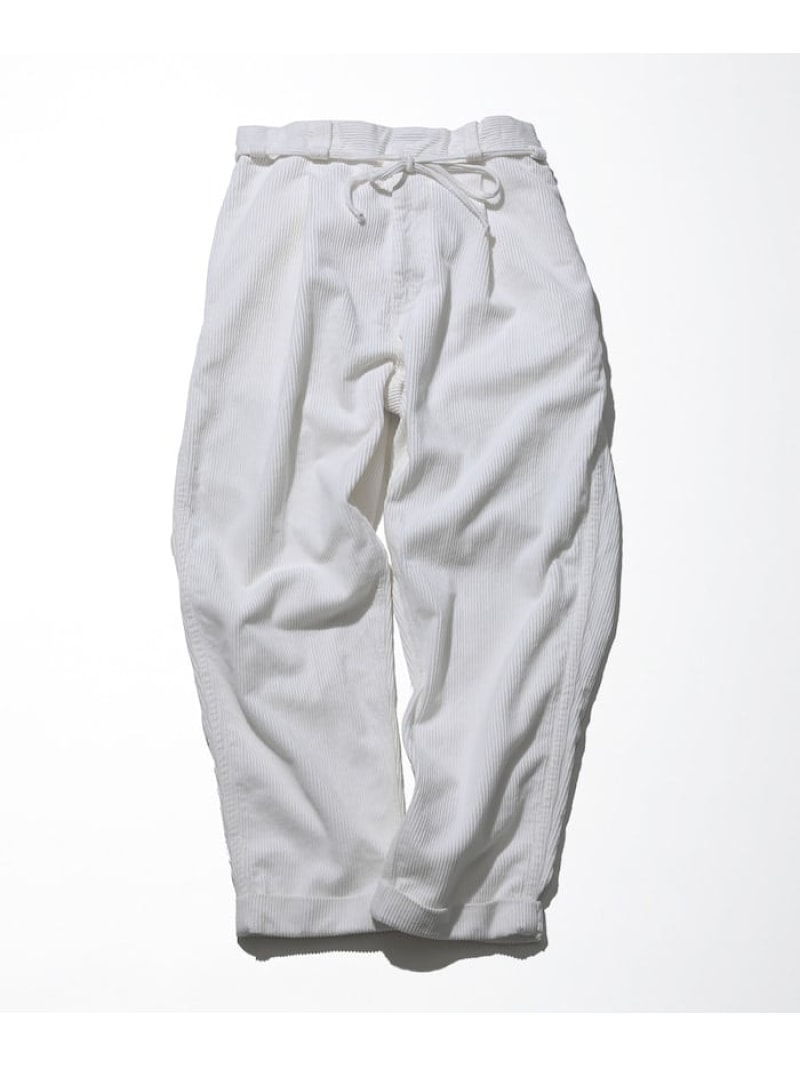 CAHLUMN Draw Cord Classic Corduroy Pant フリークスストア パンツ その他のパンツ ブルー ブラウン ホワイト【送料無料】| Fashion Men