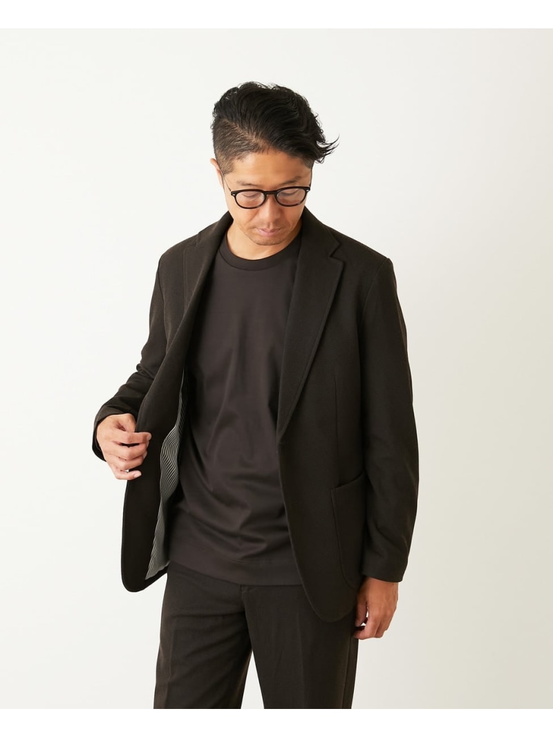 【SALE／30%OFF】MEN\u0027S MELROSE ウーリービシュウドビー コンフォートイージージャケット(セットアップ可) メンズメルローズ ジャケット・アウター テーラードジャケット・ブレザー 赤銅色 米国海軍 黒いこと 薄墨色【RBA_E】【貨物輸送無料】