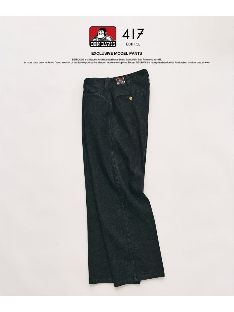 417 EDIFICE 【BEN DAVIS / ベンデイビス】417別注 ORIGINAL PANTS フォーワンセブン エディフィス パンツ その他のパンツ ブルー ネイビー【送料無料】