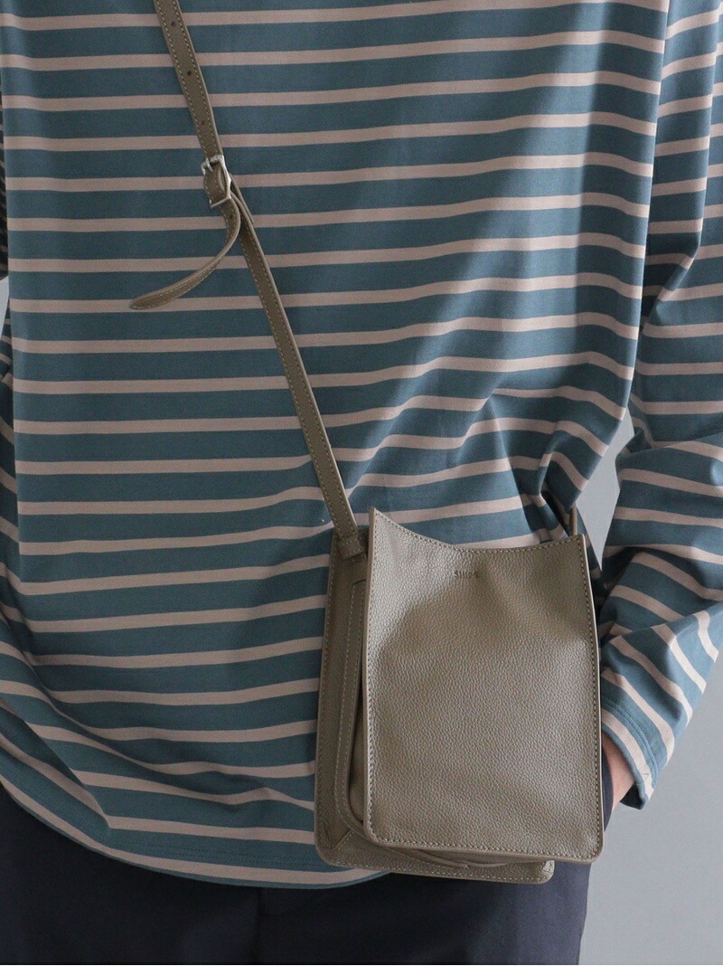 【SALE／40%OFF】SHIPS MEN SHIPS: レザー スクエア ショルダーバッグ シップス バッグ ショルダーバッグ ブラック グレー ネイビー【RBA_E】【送料無料】