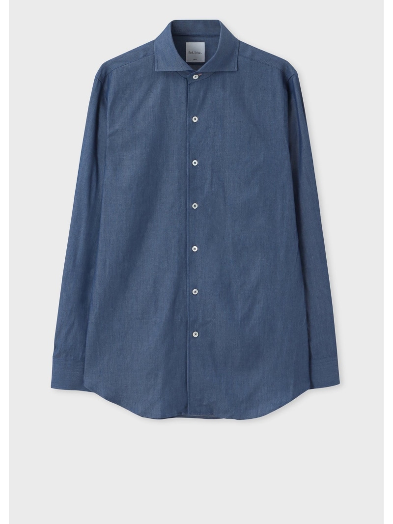 Paul Smith インディゴ ドレスシャツ ポール・スミス スーツ・フォーマル Yシャツ・カッターシャツ ブルー【送料無料】