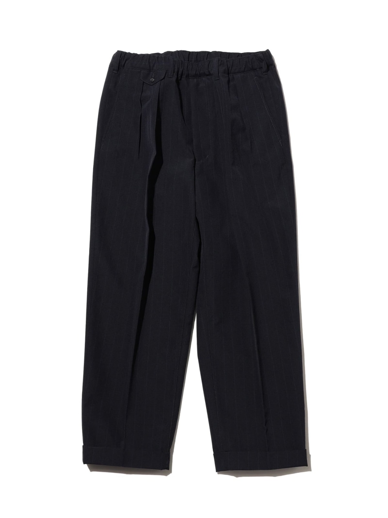 BEAMS PLUS 2 Pleats Relax Trousers Extreme Density Weather Cloth ビームス メン パンツ その他のパンツ ネイビー【送料無料】