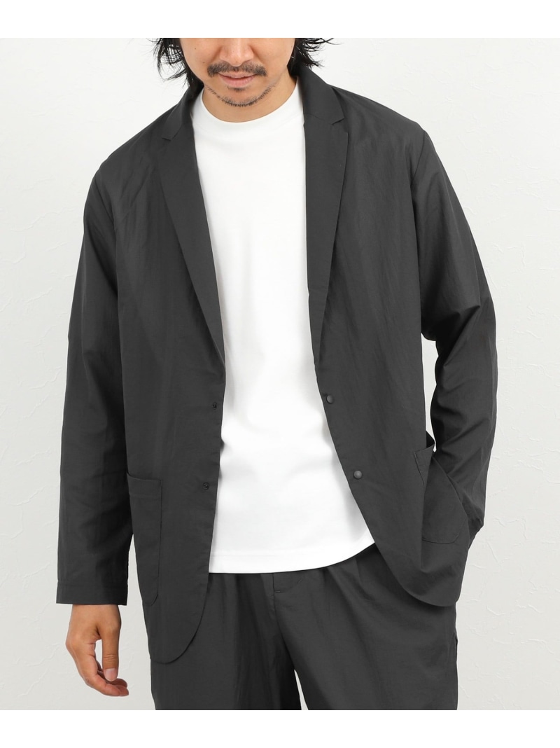 NOLLEY\u0027S goodman 《ビジカジ/セットアップ相応う》軽さシアーリップストップ 上衣 26SS ノーリーズ ジャケット・アウター テーラードジャケット・ブレザー 米国海軍 薄墨色【貨物輸送無料】