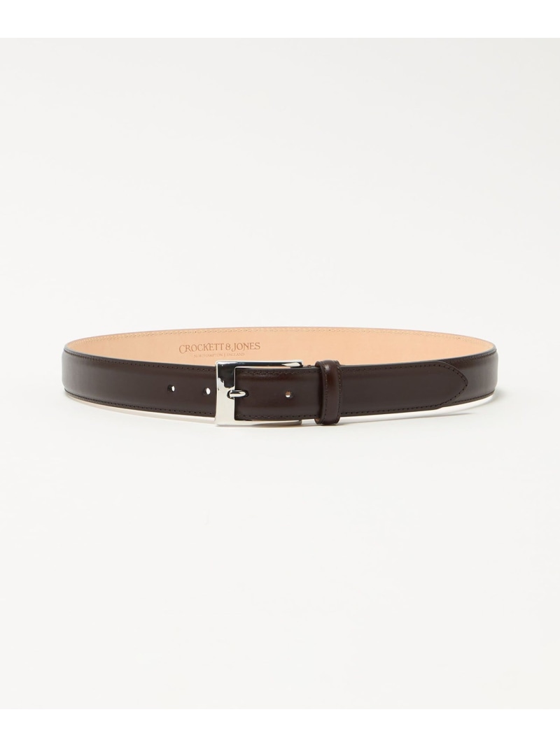 UNITED ARROWS ＜CROCKETT\u0026JONES＞ BELT/胴締め ユナイテッドアローズ 流行り物雑貨 胴締め 黒いこと 赤銅色【貨物輸送無料】
