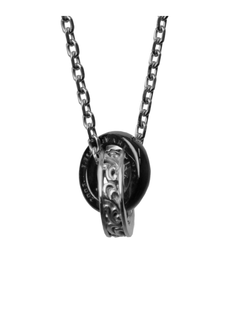 LION HEART HOWL アラベスクダブルリングネックレス/シルバー*ブラック/シルバー925 ライオンハート アクセサリー・腕時計 ネックレス シルバー【送料無料】