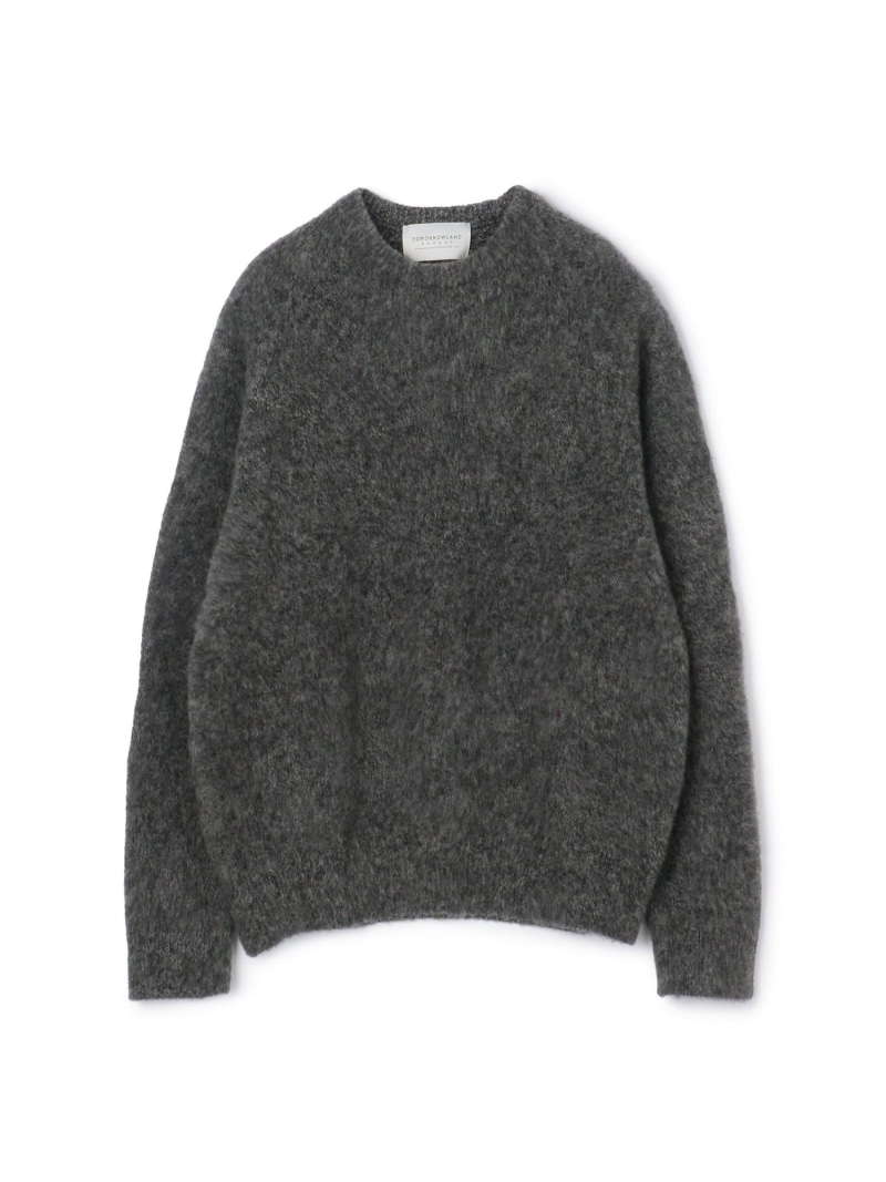 【SALE／30%OFF】TOMORROWLAND MEN TOMORROWLAND Tricot ウールシャギー クルーネックプルオーバー トゥモローランド トップス ニット イエロー ブルー グレー ベージュ【RBA_E】【送料無料】