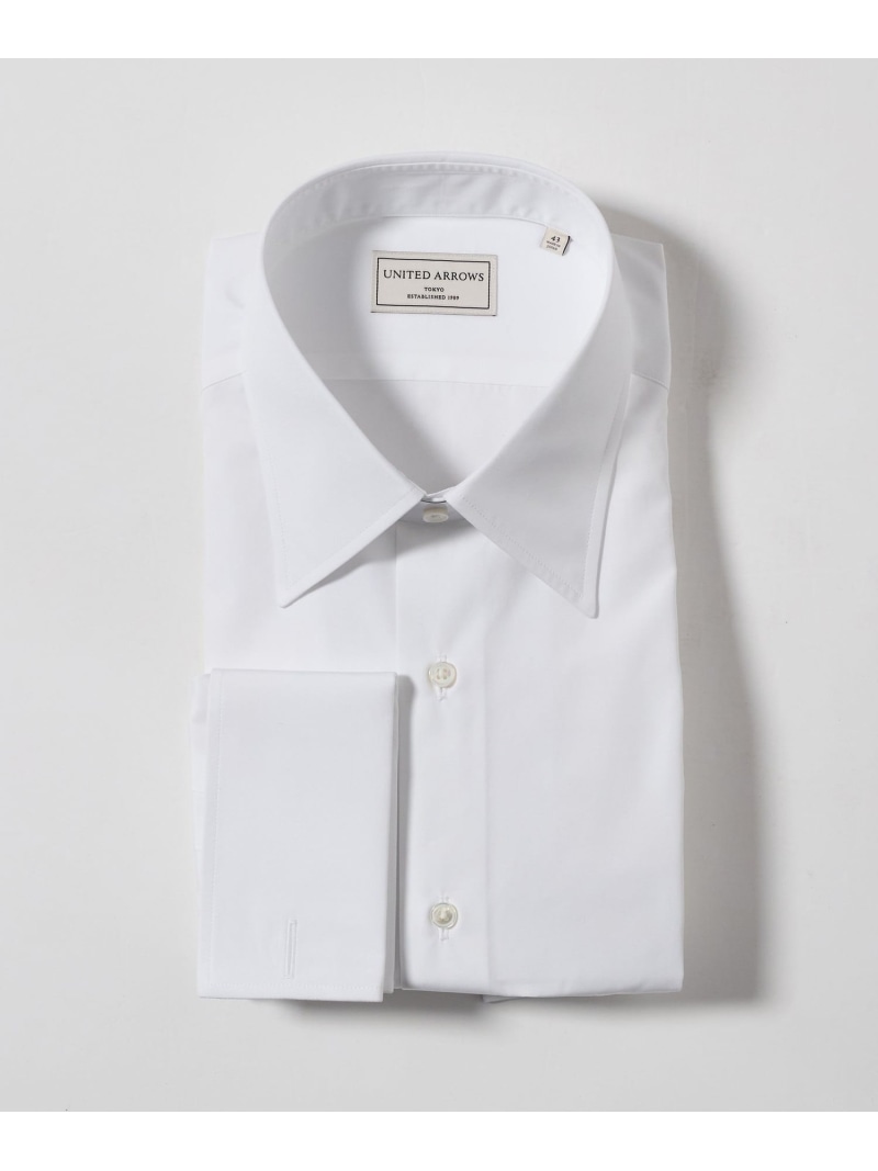 UNITED ARROWS THOMAS MASON ブロード レギュラーカラー ダブルカフス シャツ ユナイテッドアローズ トップス シャツ・ブラウス ホワイト【送料無料】