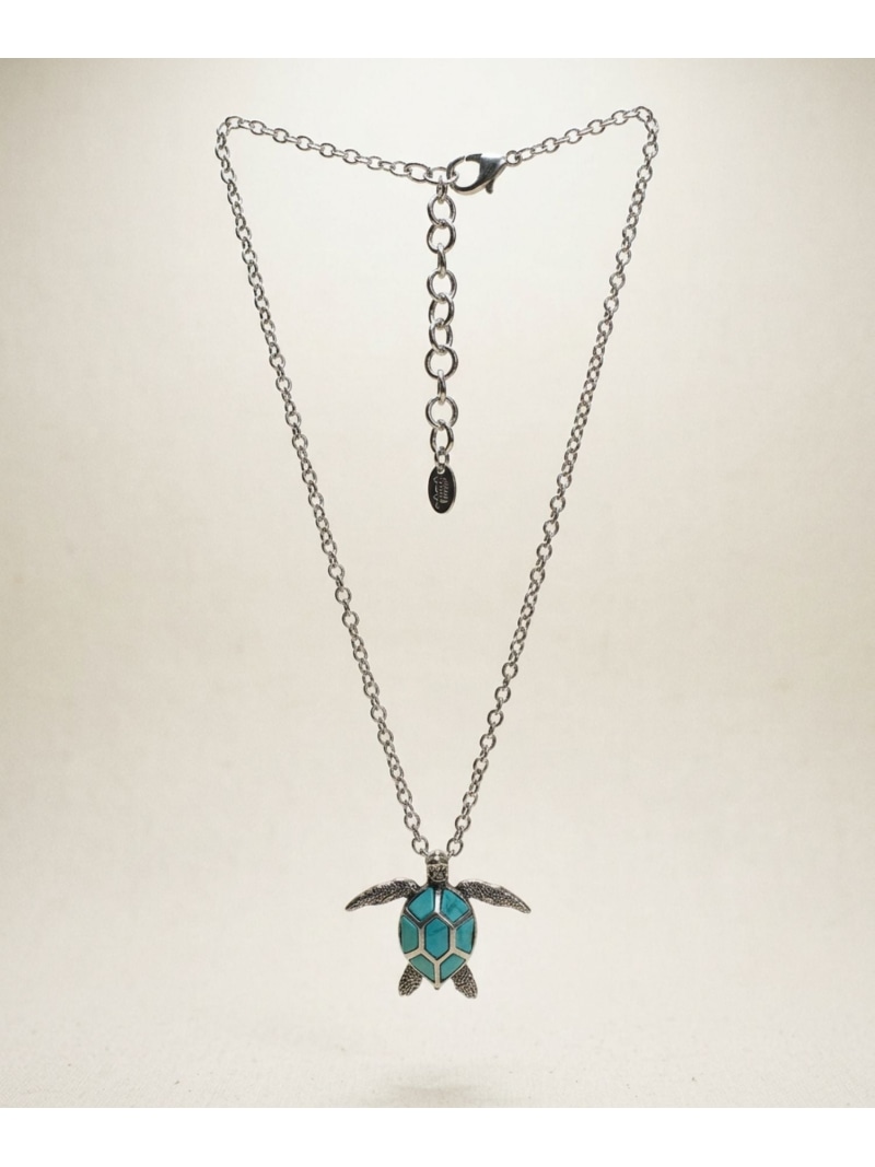 TMT NECKLACE(TURTLE) ティーエムティー 付属物・ウオッチ 首飾り ゴールド しろがね色【貨物輸送無料】