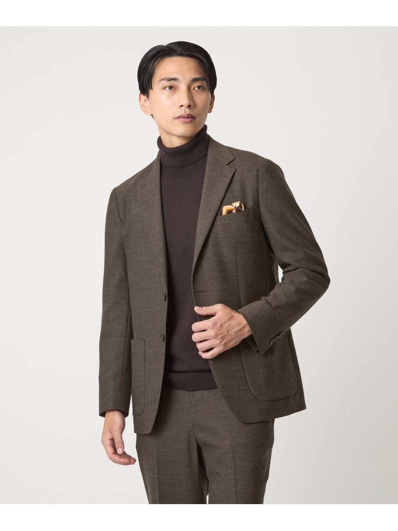 UNITED ARROWS green label relaxing A+ TWPU ホームスパン 2B 標準尺度 上衣 -ウォッシャブル・ストレッチ- ユナイテッドアローズ 逃げ道 ジャケット・アウター テーラードジャケット・ブレザー 赤銅色 薄墨色 緑であること【貨物輸送無料】