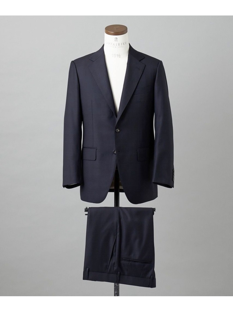 【SALE／20%OFF】GOTAIRIKU 【Loro Piana Fabric】365 通年背広(米国海軍×透かし彫り) ゴタイリク 背広・フォーマル セットアップ背広 米国海軍【RBA_E】【貨物輸送無料】