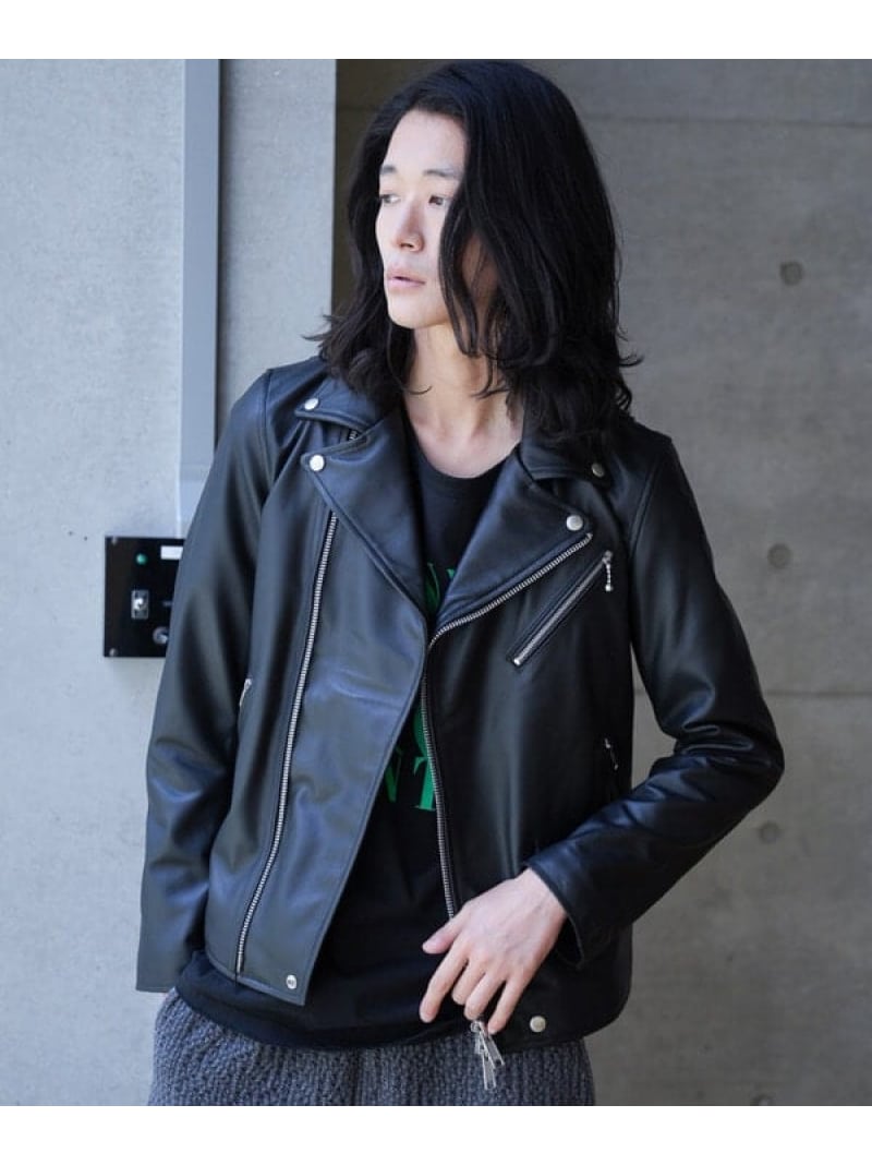 ラフシモンズ 楽天市場】ラフシモンズ (RAF SIMONS) ショートダブルライダース