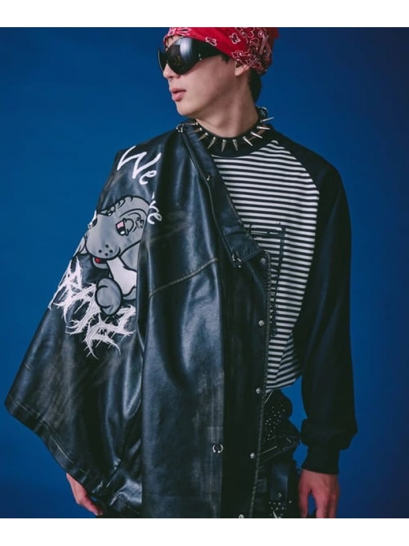SELECT BRANDS GALFY/ガルフィー バチバチピアスPUコーチ(MENS) ジャックローズ ジャケット・アウター その他のジャケット・アウター ブラック ブラウン カーキグリーン【送料無料】｜ Fashion Men