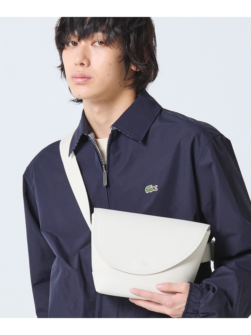 【SALE/40%OFF】LACOSTE クラブ ラコステ メッセンジャーバッグ / ショルダーバッグ ラコステ バッグ ショルダーバッグ ホワイト ネイビー【RBA_E】【送料無料】| Fashion Men