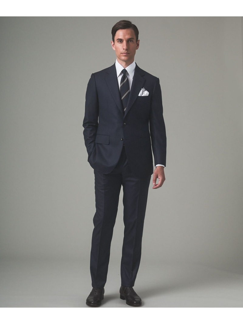 【SALE／20%OFF】GOTAIRIKU 【Loro Piana Fabric】365 通年背広(米国海軍×縞模様) ゴタイリク 背広・フォーマル セットアップ背広 米国海軍【RBA_E】【貨物輸送無料】